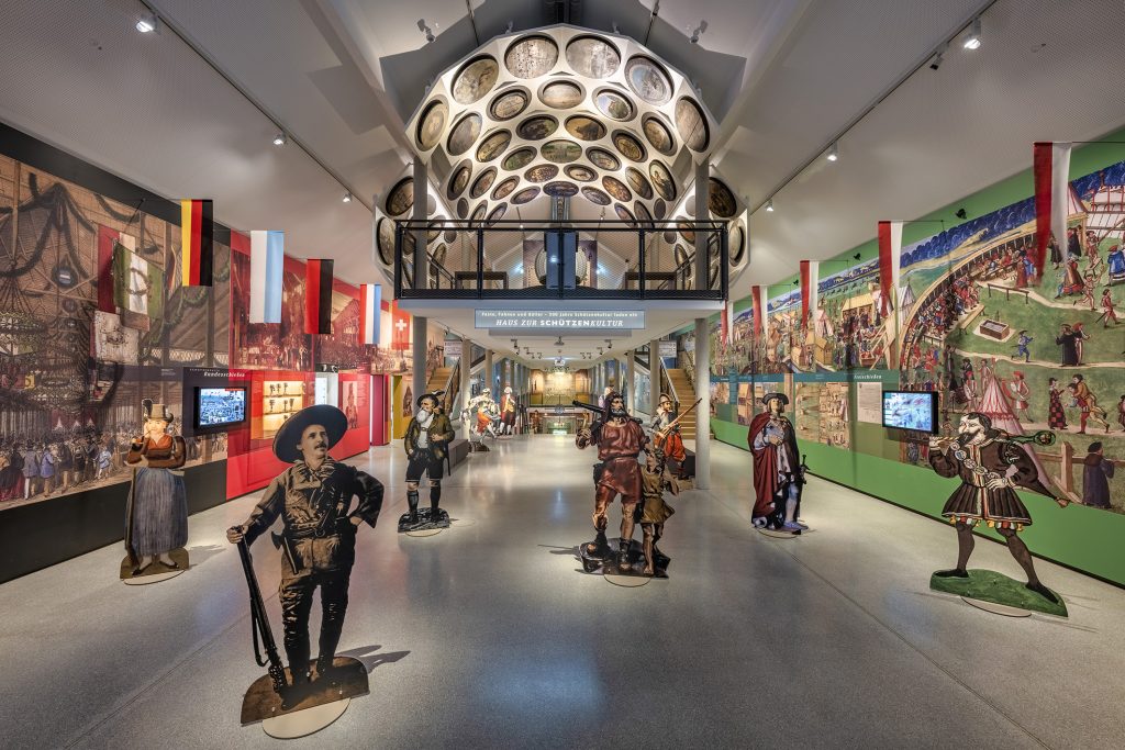 Foyer im Haus zur Schützenkultur im Schwäbischen Freilichtmuseum Illerbeuren